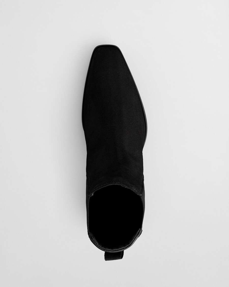 botas de ante bassotte - negras