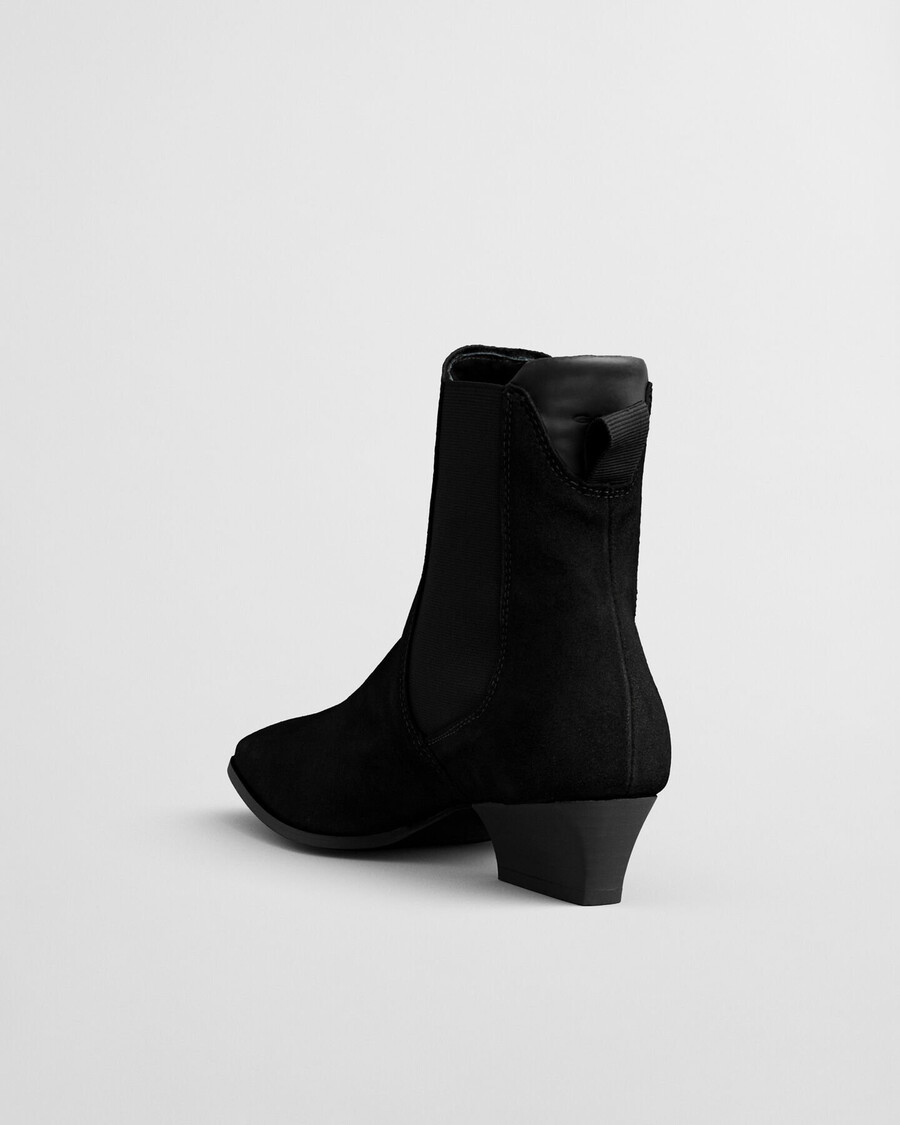 botas de ante bassotte - negras