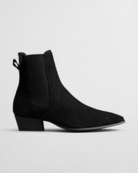 botas de ante bassotte - negras