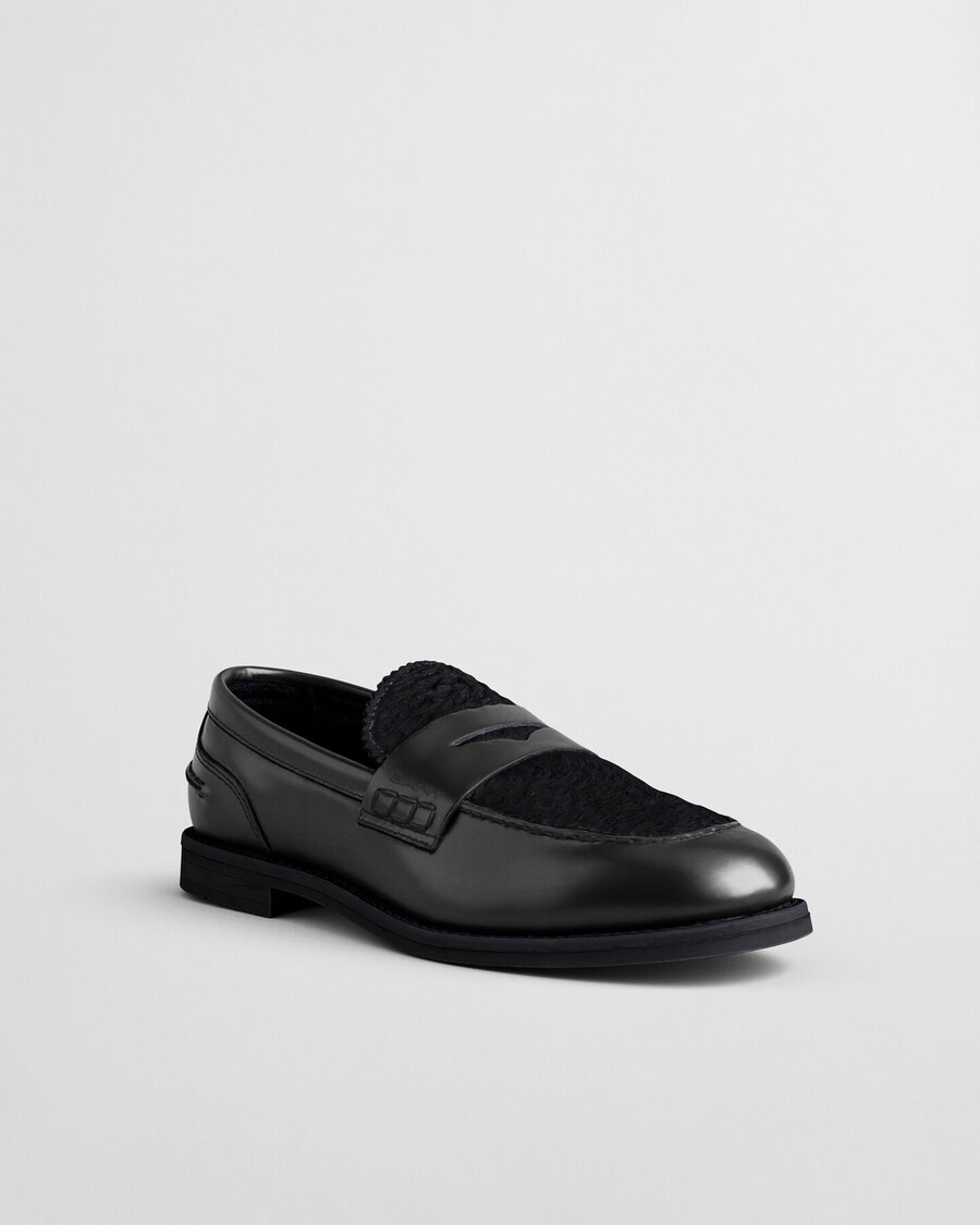 mocasines gracelyn de piel sintética - negro