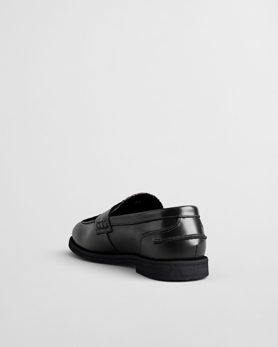 mocasines gracelyn de piel sintética - negro