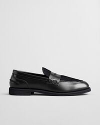 mocasines gracelyn de piel sintética - negro