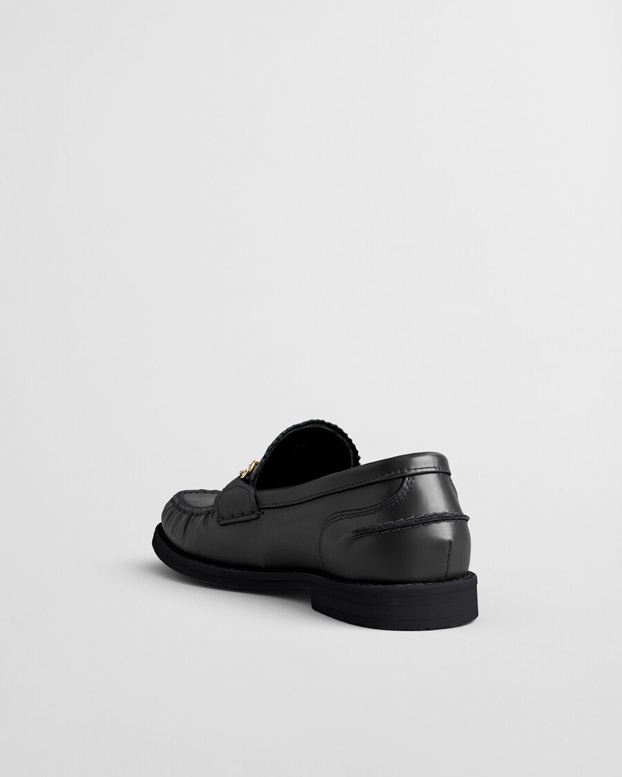 mocasines de cuero gracelyn - negro