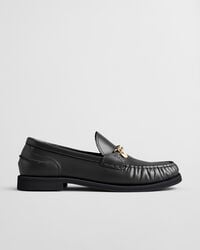 mocasines de cuero gracelyn - negro